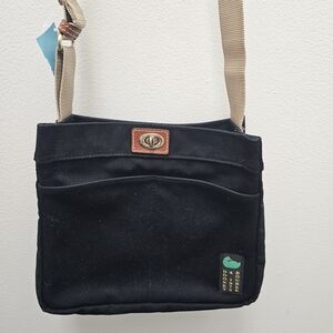 Dooney & Bourke Black Canvas Messenger Bag